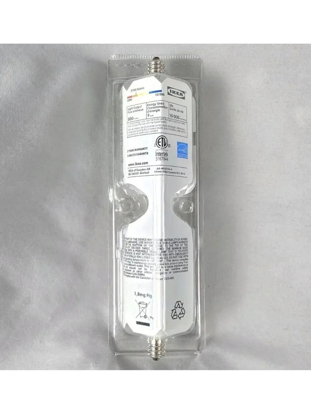IKEA Sparsam E12 Fluorescent Bulbs 2 Pack Energy Efficient Light Bulbs